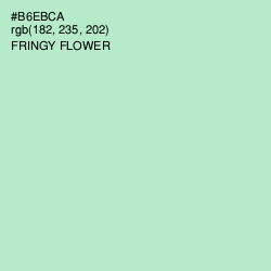 #B6EBCA - Fringy Flower Color Image