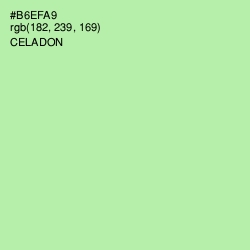 #B6EFA9 - Celadon Color Image