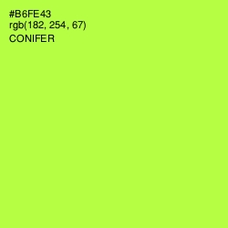#B6FE43 - Conifer Color Image