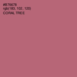 #B76678 - Coral Tree Color Image