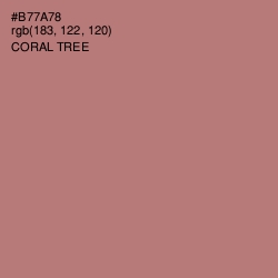 #B77A78 - Coral Tree Color Image