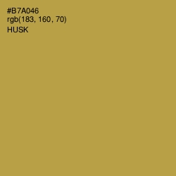 #B7A046 - Husk Color Image