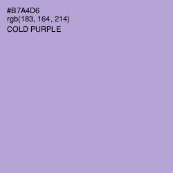 #B7A4D6 - Cold Purple Color Image