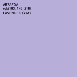 #B7AFDA - Lavender Gray Color Image