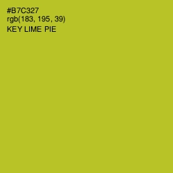 #B7C327 - Key Lime Pie Color Image
