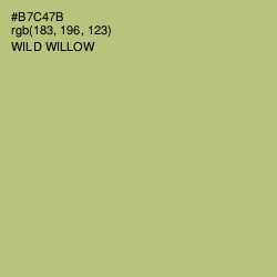 #B7C47B - Wild Willow Color Image