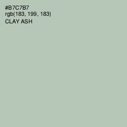 #B7C7B7 - Clay Ash Color Image