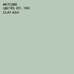 #B7C9B8 - Clay Ash Color Image