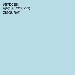 #B7DCE5 - Ziggurat Color Image