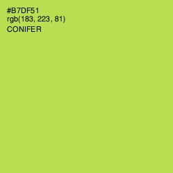 #B7DF51 - Conifer Color Image