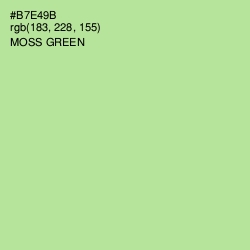 #B7E49B - Moss Green Color Image