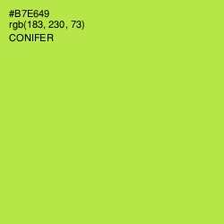 #B7E649 - Conifer Color Image