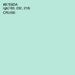 #B7E8DA - Cruise Color Image