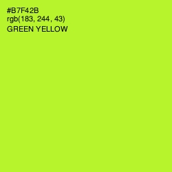 #B7F42B - Green Yellow Color Image