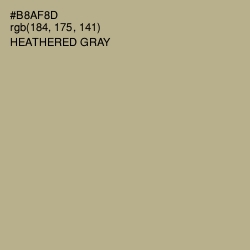 #B8AF8D - Heathered Gray Color Image