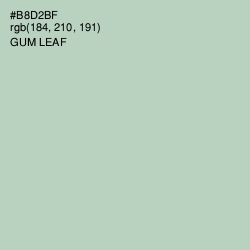 #B8D2BF - Gum Leaf Color Image