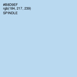 #B8D9EF - Spindle Color Image
