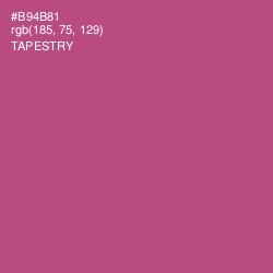 #B94B81 - Tapestry Color Image