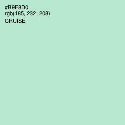 #B9E8D0 - Cruise Color Image