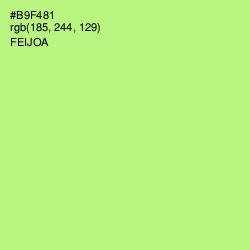 #B9F481 - Feijoa Color Image