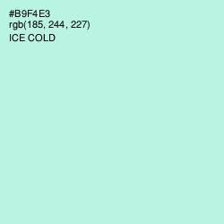 #B9F4E3 - Ice Cold Color Image