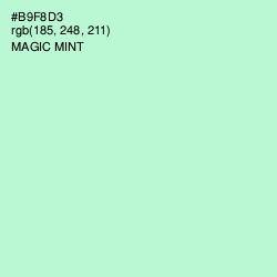 #B9F8D3 - Magic Mint Color Image