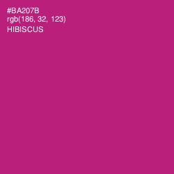 #BA207B - Hibiscus Color Image