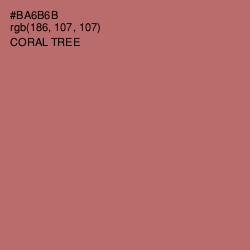 #BA6B6B - Coral Tree Color Image