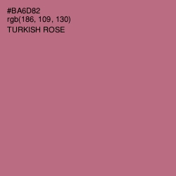 #BA6D82 - Turkish Rose Color Image