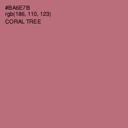 #BA6E7B - Coral Tree Color Image