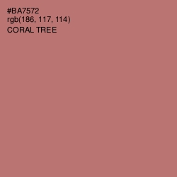 #BA7572 - Coral Tree Color Image