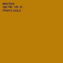 #BA7E06 - Pirate Gold Color Image