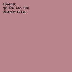 #BA848C - Brandy Rose Color Image