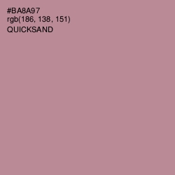 #BA8A97 - Quicksand Color Image