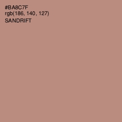 #BA8C7F - Sandrift Color Image
