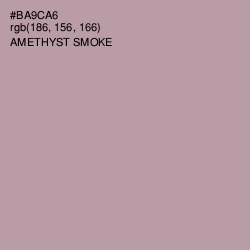 #BA9CA6 - Amethyst Smoke Color Image