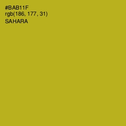 #BAB11F - Sahara Color Image