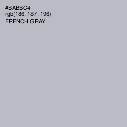 #BABBC4 - French Gray Color Image