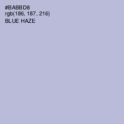#BABBD8 - Blue Haze Color Image