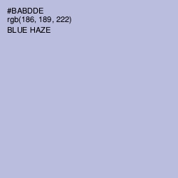 #BABDDE - Blue Haze Color Image