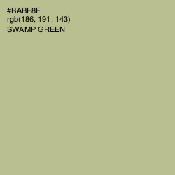 #BABF8F - Swamp Green Color Image