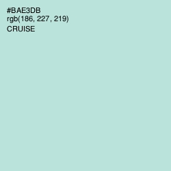 #BAE3DB - Cruise Color Image