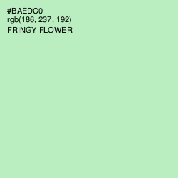 #BAEDC0 - Fringy Flower Color Image