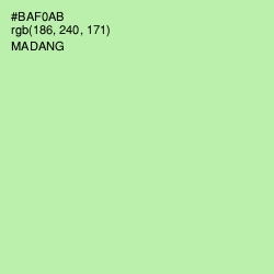 #BAF0AB - Madang Color Image