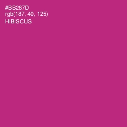 #BB287D - Hibiscus Color Image