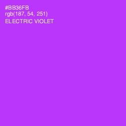 #BB36FB - Electric Violet Color Image