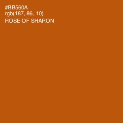 #BB560A - Rose of Sharon Color Image
