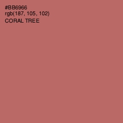 #BB6966 - Coral Tree Color Image