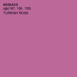 #BB6A9B - Turkish Rose Color Image
