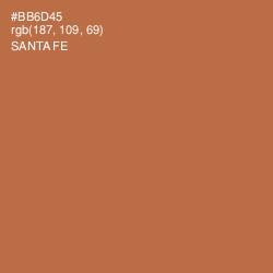 #BB6D45 - Santa Fe Color Image